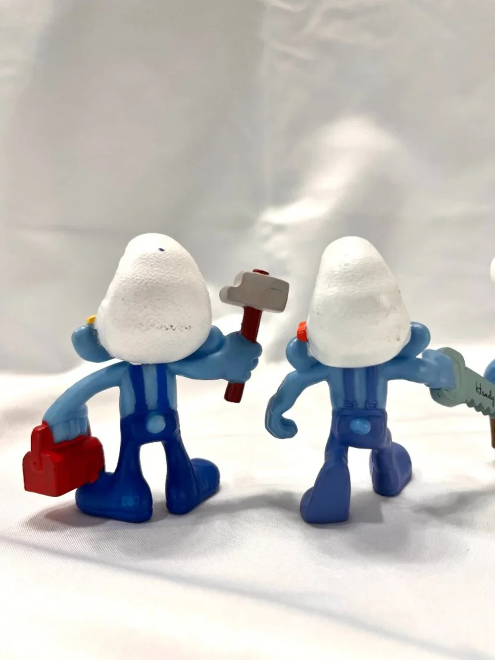 [6] McDonald's 2011 Peyo Smurfs Painter Vanity Chef Baker Handy Saw Hammer Smur
